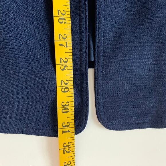 CHICO'S Blazer Military Sargent Pepper Hidden Hook Eye Closure Gold Piping Trim - Picture 15 of 15